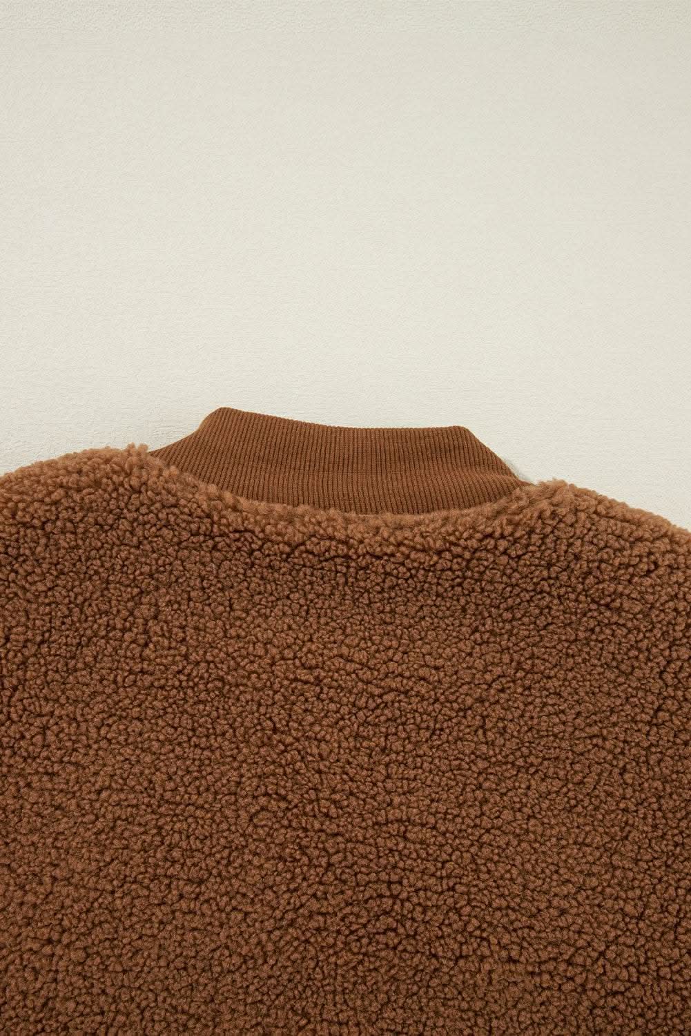 Redwood burl sherpa bomber jacket - Love Salve